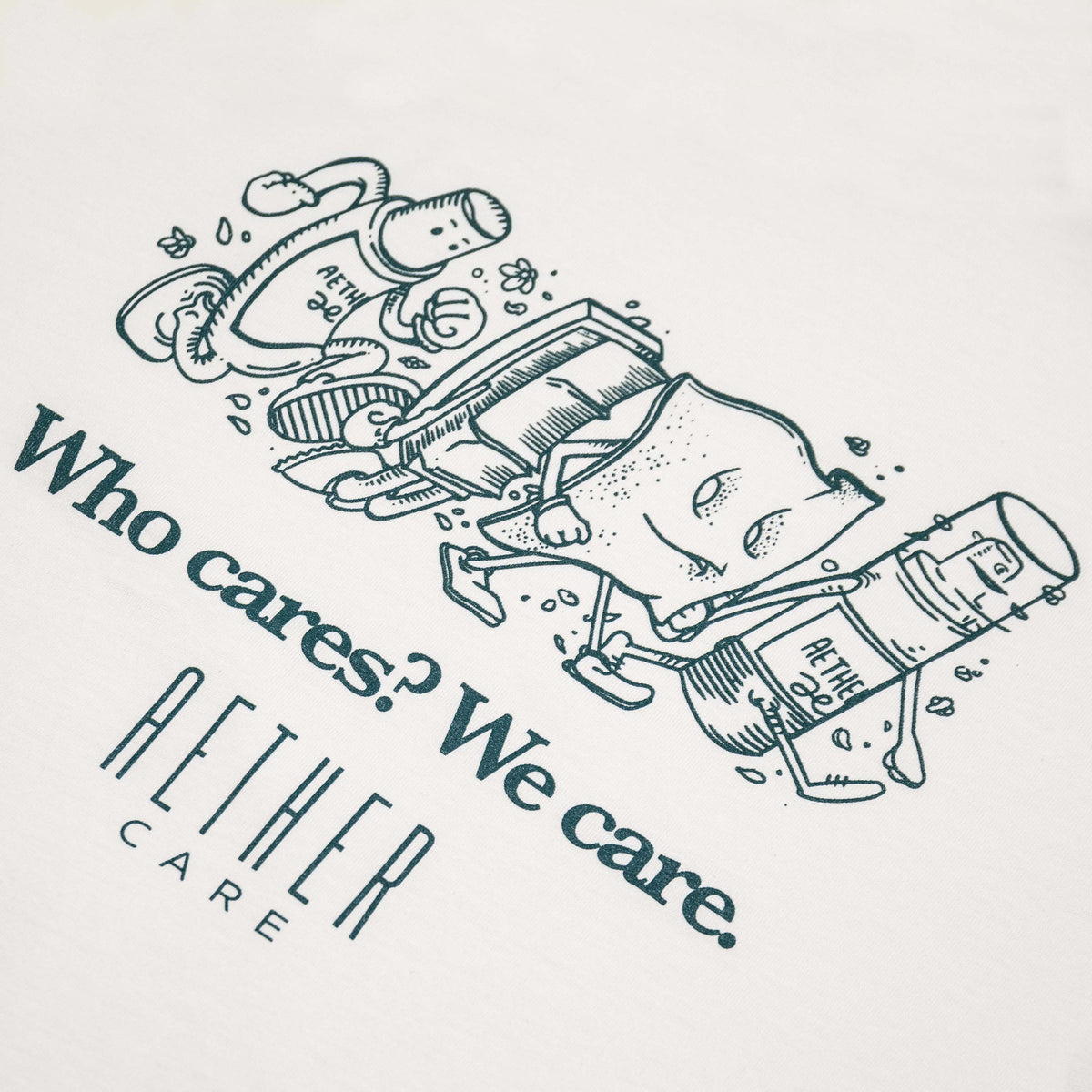 Who Cares? We Care Heavy Weight T-Shirt