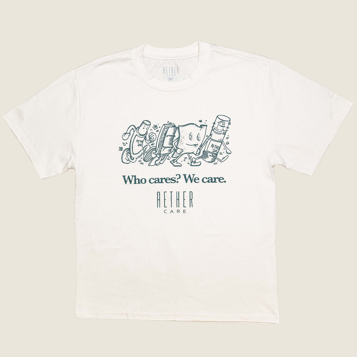 Who Cares? We Care Heavy Weight T-Shirt