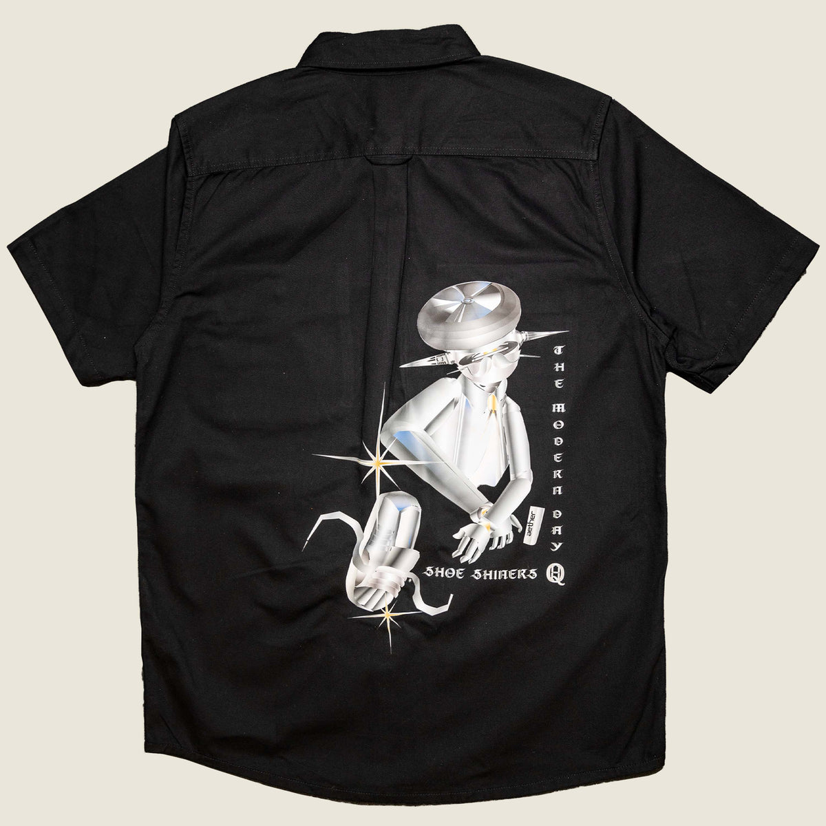 Modern Day Shoe Shiners Work Shirt - Black
