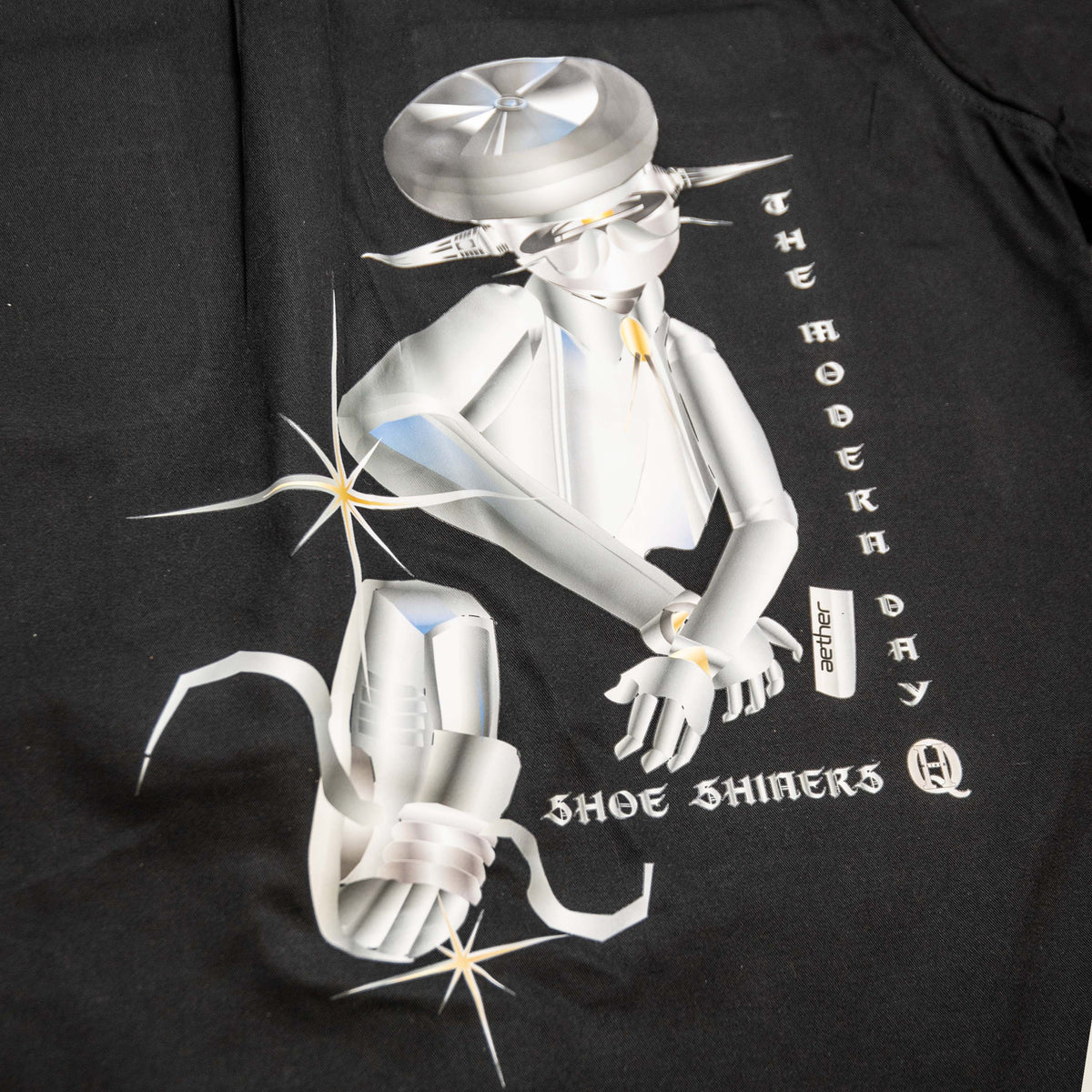 Modern Day Shoe Shiners Work Shirt - Black